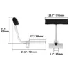 VEVOR T-shaped trailer pole boat trailer guide crank Náhled obrázku produktu 8