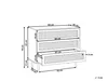 BELIANI Kommode Heller Holzfarbton Rattan Faserplatte Produktbild-Vorschau 3
