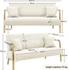 Yaheetech 2-Sitzer Polstersofa für Wohnzimmer, mit Produktbild-Vorschau 7