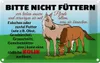 vianmo Blechschild 20x30 cm bitte nicht füttern Pferd Kolik Produktbild-Vorschau 1
