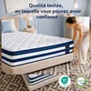 Matelas 90x200 cm, hauteur 26 cm, avec topper intégré, Voir les images du produit 8