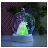 Boule de Noël en verre avec ange - minuterie on/off - 8 x 8 Voir les images du produit 1