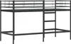vidaXL Łóżko piętrowe dla dzieci, czarne, 99,5 x 190 cm, Podgląd zdjęcia produktu 6