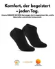 Sneaker Socken Herren Damen Baumwolle - 70102T Schwarz Produktbild-Vorschau 6