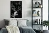 MuchoWow® Gerahmtes Poster Botanische Hirsche mit hellen Produktbild-Vorschau 4