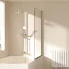 EMKE 90x140cm Sprchová zástena pre vaňu Sklopná zástena Náhľad obrázku produktu 7