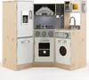 Kinderküche aus Holz, Kinderspielküche mit Waschbecken Herd Produktbild-Vorschau 1