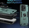 A promotional image showcasing a phone case with its layers of protection and features. Produktbild-Vorschau
