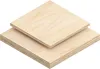 Two pieces of plywood are stacked on a white background. Produktbild-Vorschau
