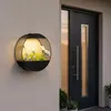 Solar Pflanzgefäß Wand Metall LED Blumentopf Gartenleuchte Produktbild-Vorschau 4