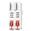 A side view of two white electrical circuit breakers with red levers, set against a white background. Náhled obrázku produktu