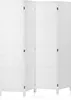 A white, four-panel room divider made of paper and wood, shown from the front. Anteprima dell’immagine prodotto