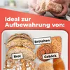Lumaland Cuisine Brotkasten Brotdose aus Metall mit Bambus Produktbild-Vorschau 5