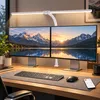 24W Schreibtischlampe Led Klemmbar, 80CM Weiß Monitor Lampe Produktbild-Vorschau 1