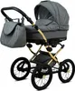 BabyLux® Margaret Gold | 2in1 Kinderwagen Set | Grey Flex | Produktbild-Vorschau 2