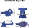 Étau d’atelier Light Duty 100 mm Mâchoire de serrage & Voir les images du produit 3