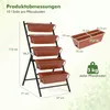 COSTWAY 5-stupňový vertikálny záhon, vertikálny záhon s 5 Náhľad obrázku produktu 3