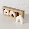 Keramik Vasen Set 3-teilig – Handgearbeitete Steingut Vasen Produktbild-Vorschau 2