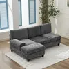 Merax Ecksofa L-Form 3-Sitzer mit Schlaffunktion, Produktbild-Vorschau 2