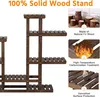 Yaheetech Pflanzenregal Holz, Blumenregal Outdoor, Produktbild-Vorschau 7