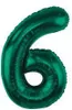 Ballon en plastique, numéro 6, vert bouteille, 85 cm Voir les images du produit 3