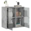 Wandschrank mit Glastüren Betongrau 68x37x68,5 cm Produktbild-Vorschau 5