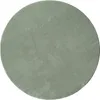 A circular, light green rug is shown from a top-down perspective against a white background. Produktbild-Vorschau