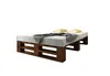 Lermowood Palettenbett M2 140 x 200 cm Palisander Holzbett Produktbild-Vorschau 2