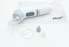 A white and blue electric baby nasal aspirator with accessories on a white background. Anteprima dell’immagine prodotto