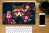 MuchoWow® Laptop Aufkleber Sticker Cover Fuchs - Blumen - Produktbild-Vorschau 2
