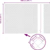 vidaXL Gaashekwerk, 10 x 1,5 meter, staal, groen Productafbeelding-voorbeeld 6