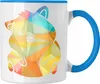 Trendation - Hamster Tasse Polygon Geometrisch Grafik Produktbild-Vorschau 1