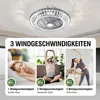 RRBEST LED Deckenventilator mit Beleuchtung,Leise Kristall Produktbild-Vorschau 6