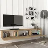 A modern living room with a wall-mounted TV and entertainment unit. Anteprima dell’immagine prodotto