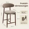 COLAMY 2er-Set Barhocker, moderne Thekenstühle mit Produktbild-Vorschau 8
