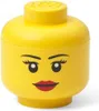 LEGO Mini-Aufbewahrungskopf STORAGE HEAD GIRL 360 ml gelb Produktbild-Vorschau 2