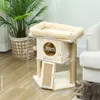 PawHut Kratzbaum 57 cm Kleiner Katzenbaum mit Katzenhöhle, Produktbild-Vorschau 3