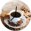 Glasuhr Wanduhr Küchenuhr Echt-Glas 30fi cm Kaffee braun Produktbild-Vorschau 1