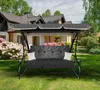 Aga Altalena da giardino 2 in 1 GRANDLUX XXL Grigio scuro Anteprima dell’immagine prodotto 2