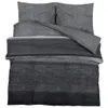Bettwäsche-Set Dunkelgrau 220x240 cm Baumwolle Produktbild-Vorschau 1
