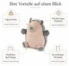 Zarážka na dveře sova z látky s těžkou výplní Pytel na Náhled obrázku produktu 3