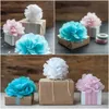 34907 POMPON bibułowy 15 cm biały dekoracja pompony Podgląd zdjęcia produktu 4