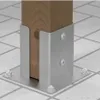 Podstawa masztu przykręcana do betonu 92x150x2mm czarna Podgląd zdjęcia produktu 3