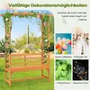 Arche de jardin avec banc intégré - Arche en bois pour Voir les images du produit 9