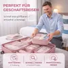 8er Set Kofferorganizer Pink Packtaschen mit Kosmetiktasche Produktbild-Vorschau 6