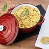 GRÄWE Gusseisentopf, emailliert, Ø 26 cm, Rot Produktbild-Vorschau 3