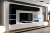 Furnitech Wohnwand Wohnzimmer - Wohnzimmer Möbel mit LED Produktbild-Vorschau 1