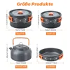 Camping Topf-Sets 16-teilig aus Aluminium, Outdoor Produktbild-Vorschau 2