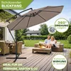 tillvex Slunečník Cappuccino Ø 350 cm Zahradní slunečník Náhled obrázku produktu 6