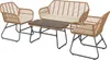 home24 Loungeset - 4-teilig - Polyrattan / Polyester - Produktbild-Vorschau 2
